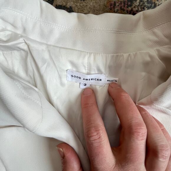 Good American Tuxedo Blazer White Size L - Picture 4 of 10
